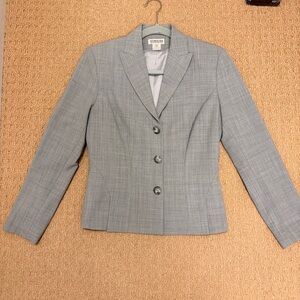 Vintage Georgiou Studio Italian Tailored Wool Blend Blazer Grey